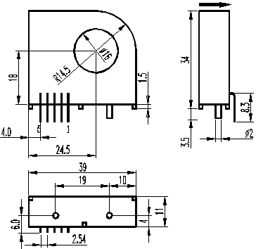 YWG-HSD-1 电流传感器 一种霍尔效应传感器